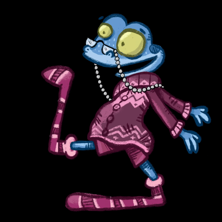 Iggy Walk Cycle - Client Pitch Asset - Made in Procreate Dreams