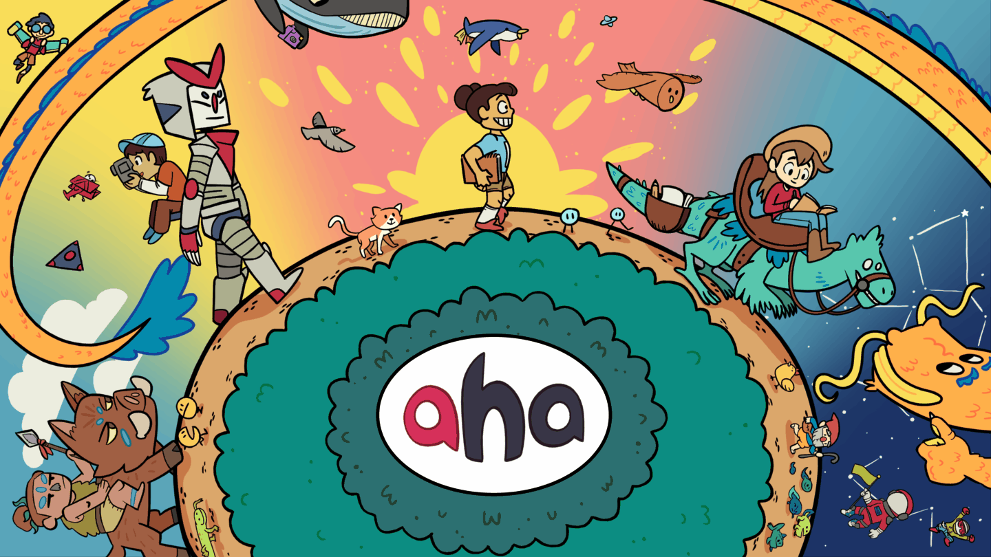aha media Website Loop - Made in ToonBoom Harmony